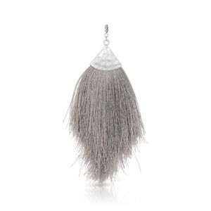 Silk Tassel Statement Charm
